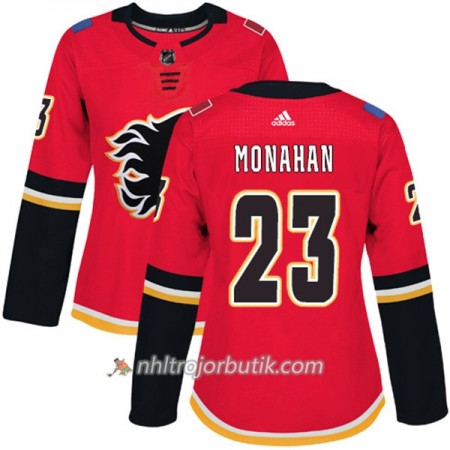 Dame Ishockey Calgary Flames Tröja Sean Monahan 23 Adidas 2017-2018 Röd Authentic